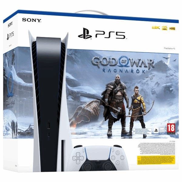 SONY PlayStation Консоль PS5 + Ragnarok CFI1108A Ultr HD Blu-Ray