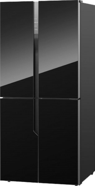 HISENSE Refrigerator four doors NF56WC-BLACK Glass