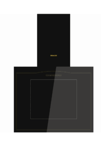 GRAUDE Вытяжка DHK60.0S (Black)