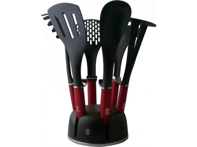 Berlinger Haus Kitchen tool set with holder BH6241 Burgundy