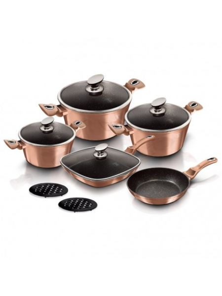 Berlinger Haus Набор «Сковорода и кастрюля» BH6191 Rose Gold (11pcs)