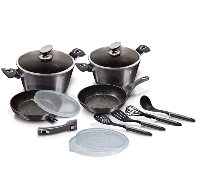 Berlinger Haus Набор «Сковорода и кастрюля» BH7059 (13pcs) Carbon Pro