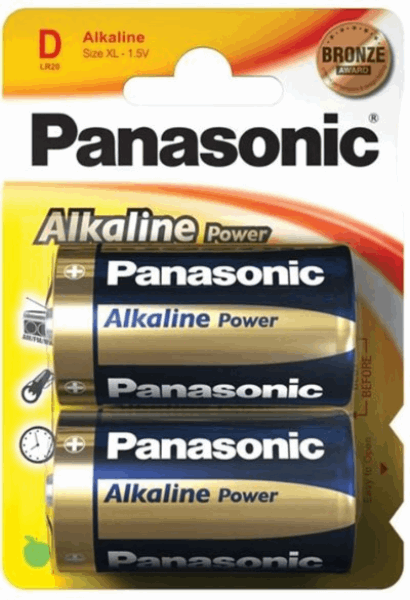 PANASONIC BATTERY LR20REB/2BP (39211) D