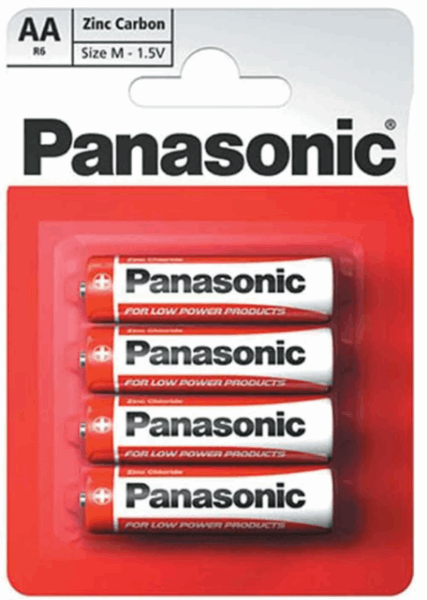 PANASONIC Аккумулятор R6REL/4BPR (32830) ZINC AA 4