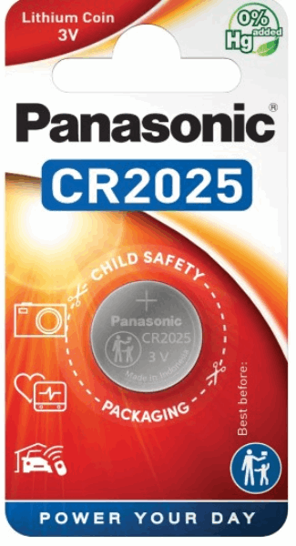PANASONIC BATTERY CR2025EL/1B (53620)