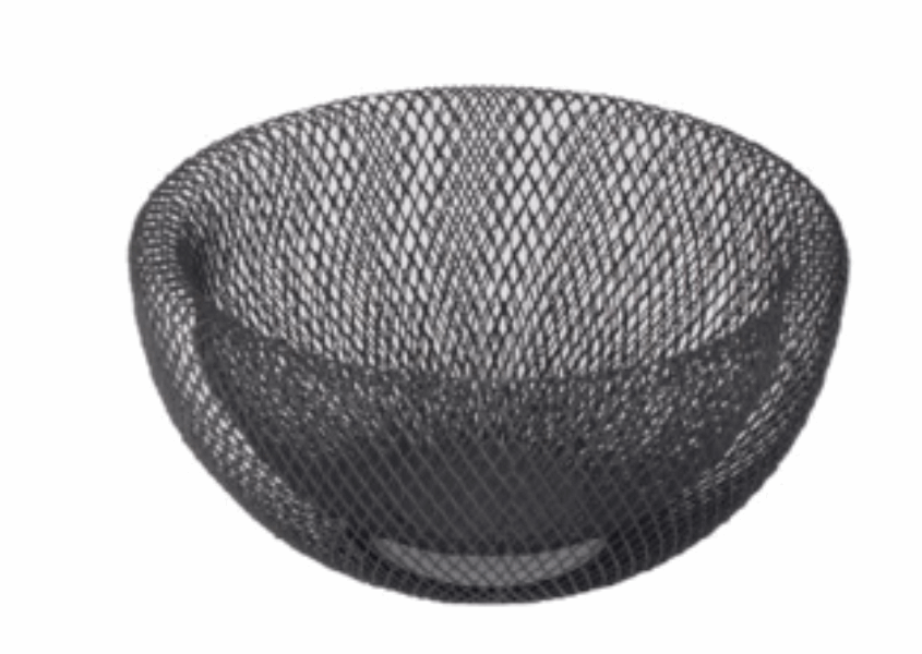 EH FRUIT BASKET 055026 BASKET METAL (25X12CM)